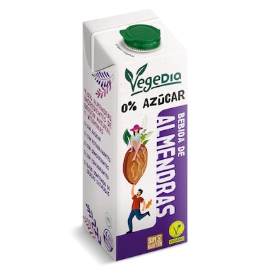 Bebida de almendras 0% azúcares Dia Vegedia 1 L-0 Bebida de almendras 0% azúcares Dia Vegedia 1 L-0