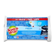 Estropajo no raya fresh Scotch brite 3 unidades
