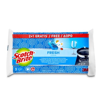 Estropajo no raya fresh Scotch brite 3 unidades-0 Estropajo no raya fresh Scotch brite 3 unidades-0