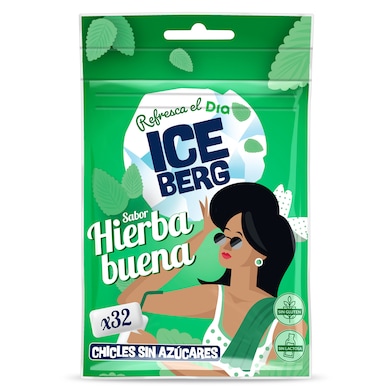 Chicles sabor hierbabuena sin azúcar Iceberg de Dia 44.8 g-0 Chicles sabor hierbabuena sin azúcar Iceberg de Dia 44.8 g-0