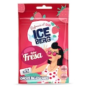 Chicles sabor fresa sin azúcar Iceberg de Dia 44.8 g