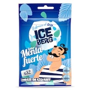 Chicles sabor menta fuerte sin azúcar Iceberg de Dia 44.8 g