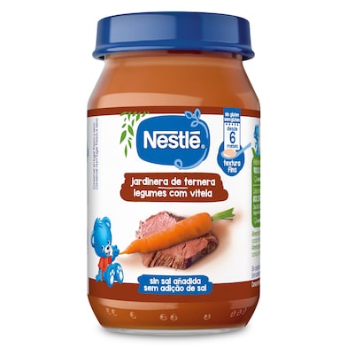 Puré de hortalizas y ternera Nestlé 190 g-0
