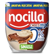 Crema de cacao y leche de avellanas dúo 0% Nocilla 180 g