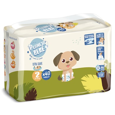 Pañales 3-6 kg talla 2 Dia Planeta Bebé 40 unidades-0 Pañales 3-6 kg talla 2 Dia Planeta Bebé 40 unidades-0