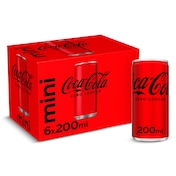 Coca-Cola zero azúcar 6 x 200 ml