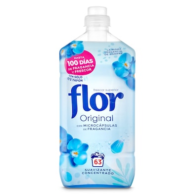 Suavizante azul Flor 63 lavados-0 Suavizante azul Flor 63 lavados-0
