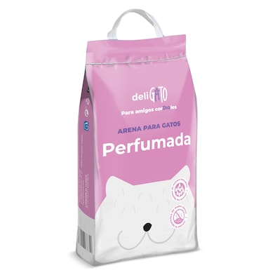 Arena para gatos absorbente perfumada Dia Deligato 5 Kg-0 Arena para gatos absorbente perfumada Dia Deligato 5 Kg-0