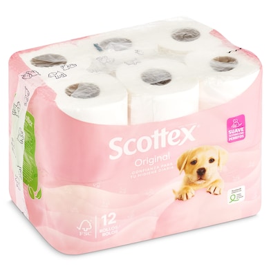 Papel higiénico Scottex 12 unidades-0
