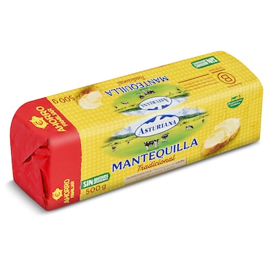 Mantequilla en rulo Asturiana 500 g-0