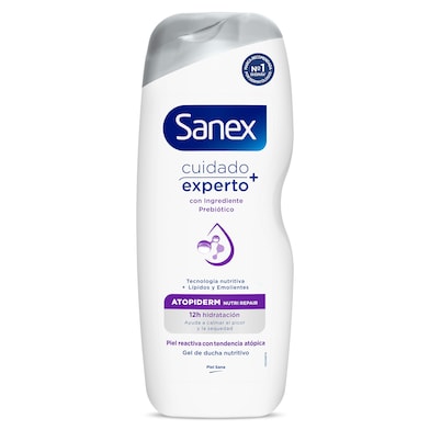 Gel de ducha natural prebiótico atopiderm Sanex 600 ml-0