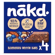 Barritas de fruta con frutos secos y arándanos Nakd 140 g