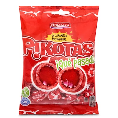 Caramelo de goma relleno sabor cereza Dulciora Pikotas 100 g-0 Caramelo de goma relleno sabor cereza Dulciora Pikotas 100 g-0