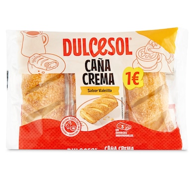 Cañas rellenas de crema Dulcesol 150 g-0 Cañas rellenas de crema Dulcesol 150 g-0