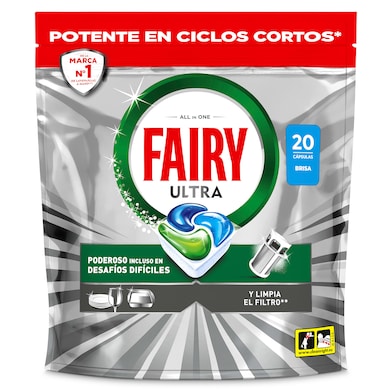 Pastillas lavavajillas ultra Fairy 20 unidades-0 Pastillas lavavajillas ultra Fairy 20 unidades-0