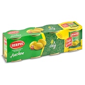 Aceitunas rellenas de anchoa Serpis 4 x 50 g