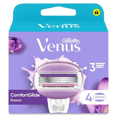 Recambio maquinilla de depilación comfortglide breeze Gillette Venus 4 unidades-0