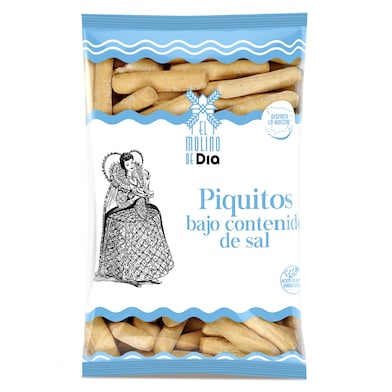 Piquitos bajo contenido en sal El Molino de Dia 180 g-0 Piquitos bajo contenido en sal El Molino de Dia 180 g-0