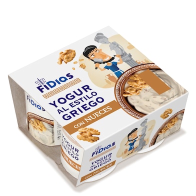 Yogur griego con nueces Dia Fidias 4 x 125 g-0