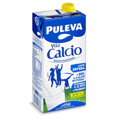 Leche entera calcio Puleva 1 L-0 Leche entera calcio Puleva 1 L-0