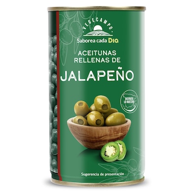 Aceitunas rellenas de jalapeño Dia Vegecampo 150 g-0
