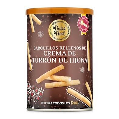 Barquillos rellenos de turrón Dia Dulce Noel 200 g-0