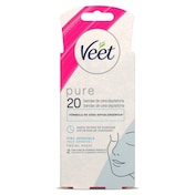 Bandas de cera faciales Veet 20 unidades