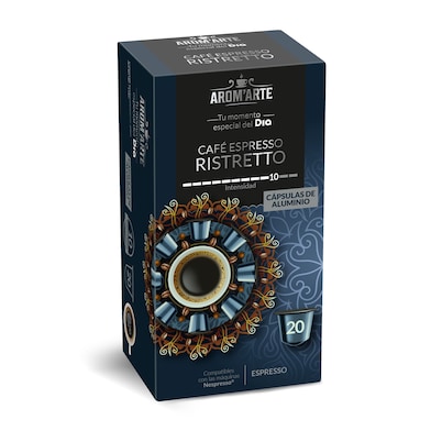 Cápsulas de café ristretto Dia Arom'arte 20 unidades-0