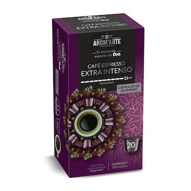 Cápsulas de café extra intenso Dia Arom'arte 20 unidades-0