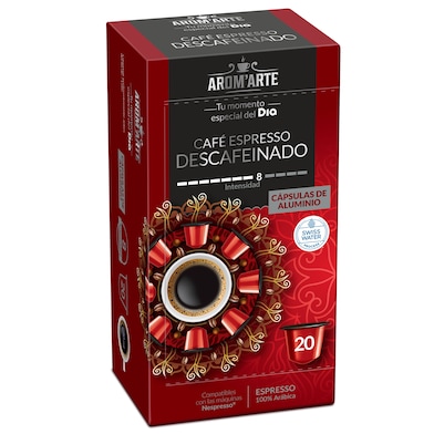 Cápsulas de café descafeinado Dia Arom'arte 20 unidades-0