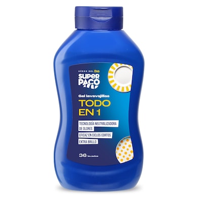 Gel para lavavajillas Dia Super Paco 36 lavados 648 ml-0 Gel para lavavajillas Dia Super Paco 36 lavados 648 ml-0