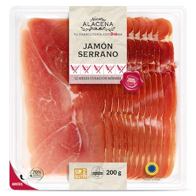 Jamón Serrano Dia Nuestra Alacena 200 g-0