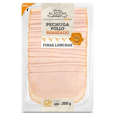 Pechuga de pollo braseado Dia Nuestra Alacena 200 g-0