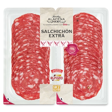 Salchichón extra Dia Nuestra Alacena 2 x 100 g-0