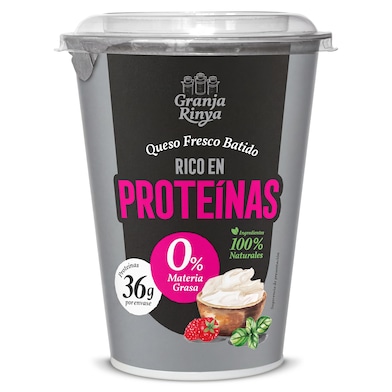 Queso fresco batido rico en proteínas Granja Rinya 400 g-0 Queso fresco batido rico en proteínas Granja Rinya 400 g-0