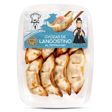 Gyozas de langostino al teppanyaki Dia Al Punto 140 g-0
