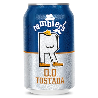 Cerveza tostada 0,0% alcohol Dia Ramblers 33 cl-0 Cerveza tostada 0,0% alcohol Dia Ramblers 33 cl-0