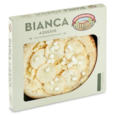 Pizza artesana bianca 4 quesos Casa Tarradellas 400 g-0 Pizza artesana bianca 4 quesos Casa Tarradellas 400 g-0