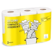 Papel de cocina absorbente Dia La Llama 3 unidades