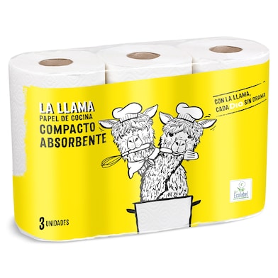 Papel de cocina absorbente Dia La Llama 3 unidades-0 Papel de cocina absorbente Dia La Llama 3 unidades-0