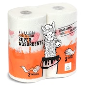 Papel de cocina super absorbente Dia La Llama 2 unidades