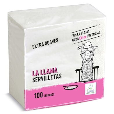 Servilletas suaves Dia La Llama 100 unidades-0 Servilletas suaves Dia La Llama 100 unidades-0