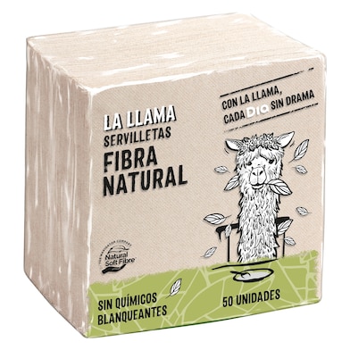 Servilletas fibra natural Dia La Llama 50 unidades-0 Servilletas fibra natural Dia La Llama 50 unidades-0