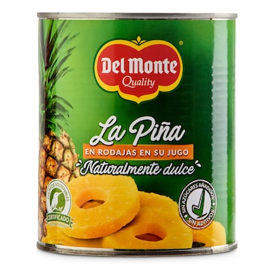Piña en su jugo en rodajas Del monte 510 g-0
