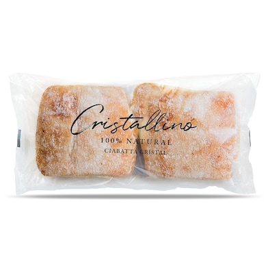 Chapata de cristal 2 unidades Cristallino 190 g-0 Chapata de cristal 2 unidades Cristallino 190 g-0
