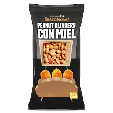 Cacahuetes fritos con miel Dia Snack Maniac 200 g-0
