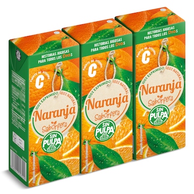 Zumo de naranja sin pulpa Dia Saborfera pack 3 x 200 ml-0 Zumo de naranja sin pulpa Dia Saborfera pack 3 x 200 ml-0