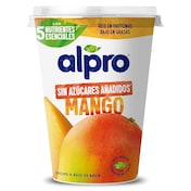 Postre de soja sabor mango sin azúcar Alpro 400 g