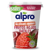 Postre de soja sabor frutos rojos sin azúcar Alpro 400 g