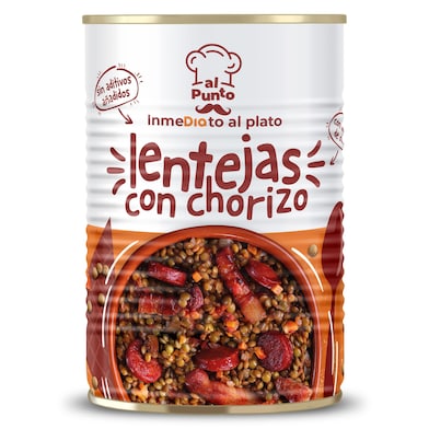 Lentejas con chorizo Dia Al Punto 430 g-0 Lentejas con chorizo Dia Al Punto 430 g-0